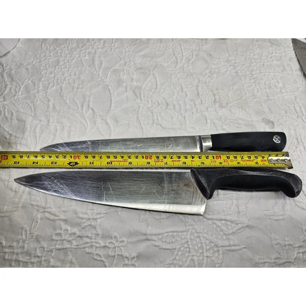 Mercer Chef Knife Set 2pc 8in 10in Black Good M20609‎ M22610 German Steel NSF
